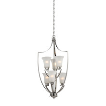  7706FY/20 - Thomas - Foyer 21'' Wide 6-Light Chandelier - Brushed Nickel