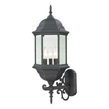 ELK Home 8603EW/65 - Thomas - Spring Lake 25&#39;&#39; High 3-Light Outdoor Sconce - Matte Textured Black