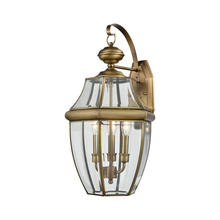 ELK Home 8603EW/89 - Thomas - Ashford 12&#39;&#39; High 3-Light Outdoor Sconce - Antique Brass