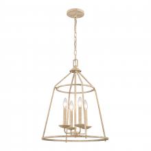  90260/4 - Ellisville 17.25'' Wide 4-Light Chandelier - Antique Cream