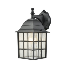 ELK Home CE9261760 - Thomas - Outdoor Essentials 12&#39;&#39; High 1-Light Outdoor Sconce - Satin Black