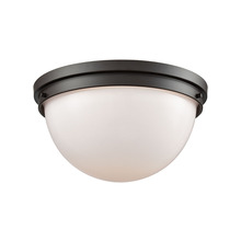  CN120231 - Thomas - Beckett 14'' Wide 2-Light Flush Mount - Oil Rubbed Bronze