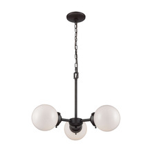  CN120321 - Thomas - Beckett 22'' Wide 3-Light Chandelier - Oil Rubbed Bronze