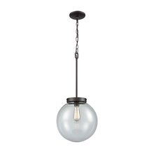  CN129041 - Thomas - Beckett 12'' Wide 1-Light Mini Pendant - Oil Rubbed Bronze with Clear Glass