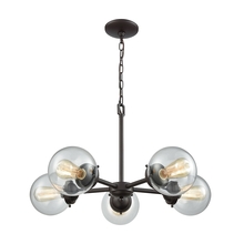  CN129521 - Thomas - Beckett 26'' Wide 5-Light Chandelier - Oil Rubbed Bronze