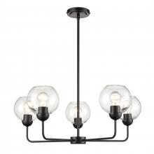  CN280526 - Boman 28'' Wide 5-Light Chandelier - Matte Black