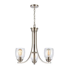  CN320322 - Thomas - Calistoga 23'' Wide 3-Light Chandelier - Brushed Nickel