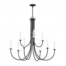  CN340926 - Thomas - Meadowview 36'' Wide 9-Light Chandelier - Matte Black