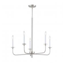  CN341522 - Thomas - Lexington Green 30'' Wide 5-Light Chandelier - Brushed Nickel