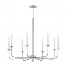  CN341822 - Thomas - Lexington Green 38'' Wide 8-Light Chandelier - Brushed Nickel