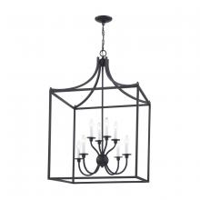  CN700816 - Thomas - Prescott 24'' Wide 8-Light Chandelier - Mattte Black