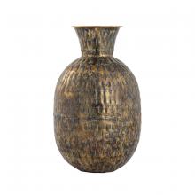  S0807-9777 - Fowler Vase - Round Patinated Brass