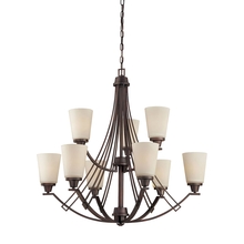  TK0012704 - Thomas - Wright 9-Light Chandelier in Espresso